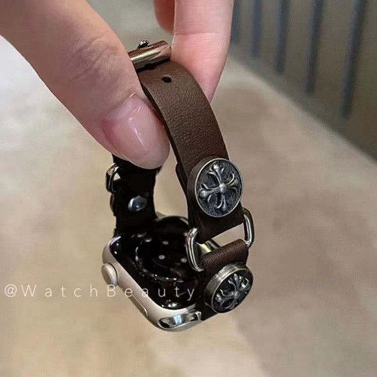 クロムハーツ Chrome Heartsブランド Apple Watch 9 ultra バンド 華奢革 交換バンド アップルウォッチ ultra 49mmブランドベストブランド apple watch ultra 2 49mmシリコンバンド 痛くないApple Watch 9 ultra/8/7/6ブランドベルト 流行り