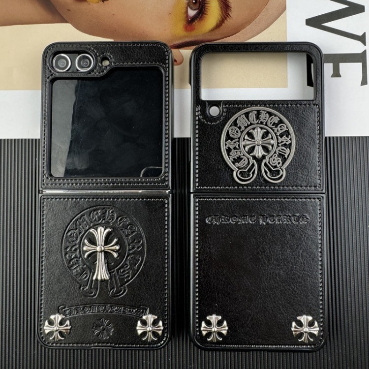 クロムハーツ Chrome Hearts 高級感galaxy z fold6 5 4 3ケースハイブランドブランドスマホケース男女兼用ハイブランドGalaxy z flip 5 4 3 6携帯ケースビジネス大人っぽい ギャラクシーz fold3/2 4 5 6ブランドスマホカバー