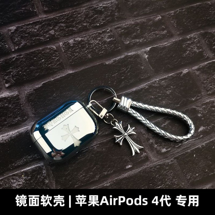 クロムハーツ Chrome Hearts airpods4 pro max 4 3カバー 軽量 紛失防止スニーカー形のairpods 4 pro2 proケース ブランド 人気メンズ向けAirPods 4/3/2/1ケースブランドかっこいいブランド若者オシャレエアーポッズ4 3 pro2/proケース耐衝撃