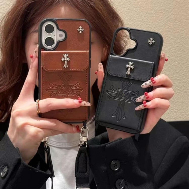 クロムハーツ Chrome Hearts iPhone 16 15 plus 16 pro maxブランドスマホケースブランドアイフォン16 pro max 15plus 16プロマックスマホカバー男女兼用アップル16 15 pro max 16 plusケース全機種対応パロディ