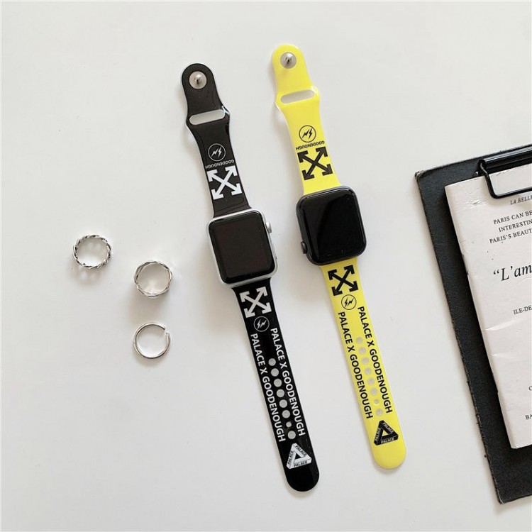 Off-White オフホワイトブランド Apple Watch10 9 ultra2 バンド 華奢革 交換バンド高級感 Apple Watch10 9 8 7  se2/6/5/4/3/2/1ベルト 軽量 フィット 通気性ブランド apple watch ultra 3 10 9 49mmシリコンバンド 痛くないApple Watch 10 9 ultra/8/7/6ブランドベルト 流行り