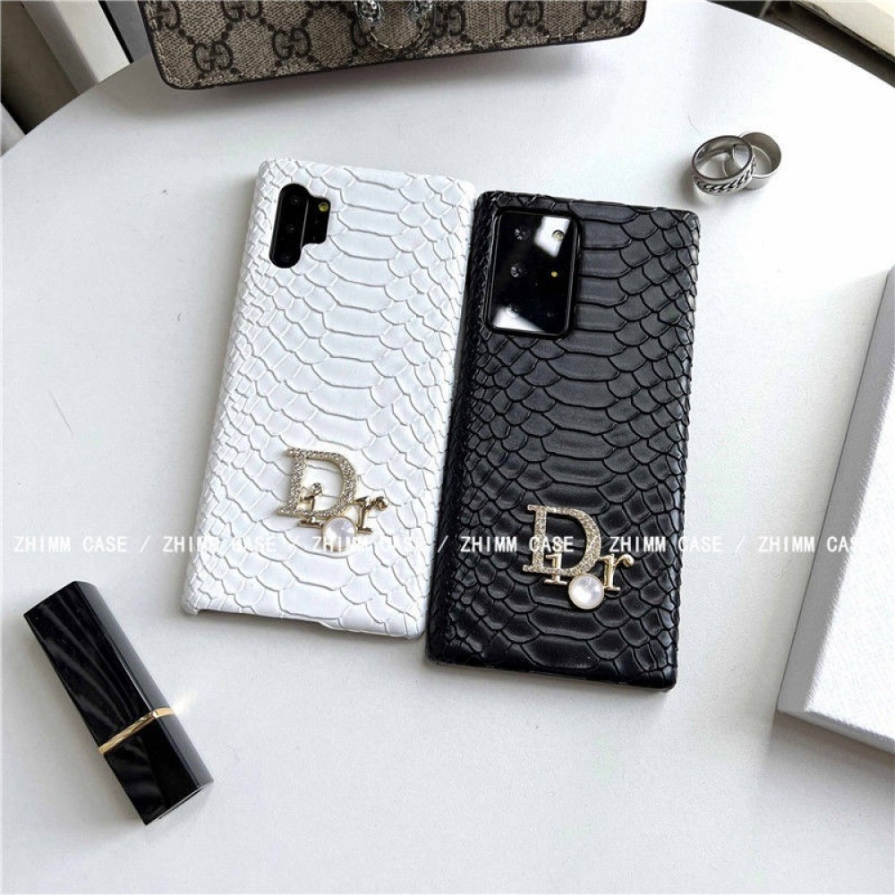 Dior ディオール GALAXY S22+/s22ultra/s22カバー 華奢ヘビ紋 おしゃれ