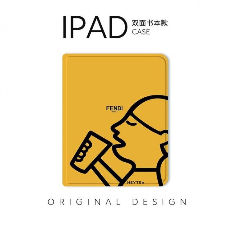 Fendi フェンデイブランド アイパッド10/9/8カバー 耐衝撃ハイブランド iPad AIR 5 6 2023世代ケース手帳型 ケース全面保護 ブランド アイパッド ポロ12.9/11インチソフトケース 耐用性 オシャレおしゃれ iPad AIR5 6/mini6 7手帳型ケース 全面カバー