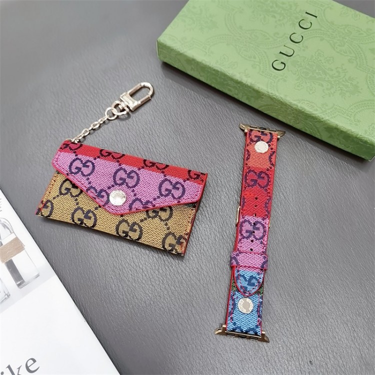 Gucci グッチブランド Apple Watch 9 ultra バンド 華奢革 交換バンド高級感 Apple Watch9 8 7  se2/6/5/4/3/2/1ベルト 軽量 フィット 通気性ブランドiwatch 7 8 9 バンド 丈夫Apple Watch 9 ultra/8/7/6ブランドベルト 流行り