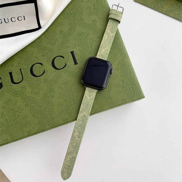 Gucci グッチ高級感 Apple Watch9 8 7  se2/6/5/4/3/2/1ベルト 軽量 フィット 通気性ハイブランドアップルウォッチ9 8/se2革ベルト 耐久性男性向けアップルウオッチ se2/7 8 9 スポーツベルト 上質ブランド apple watch ultra 2 49mmシリコンバンド 痛くない