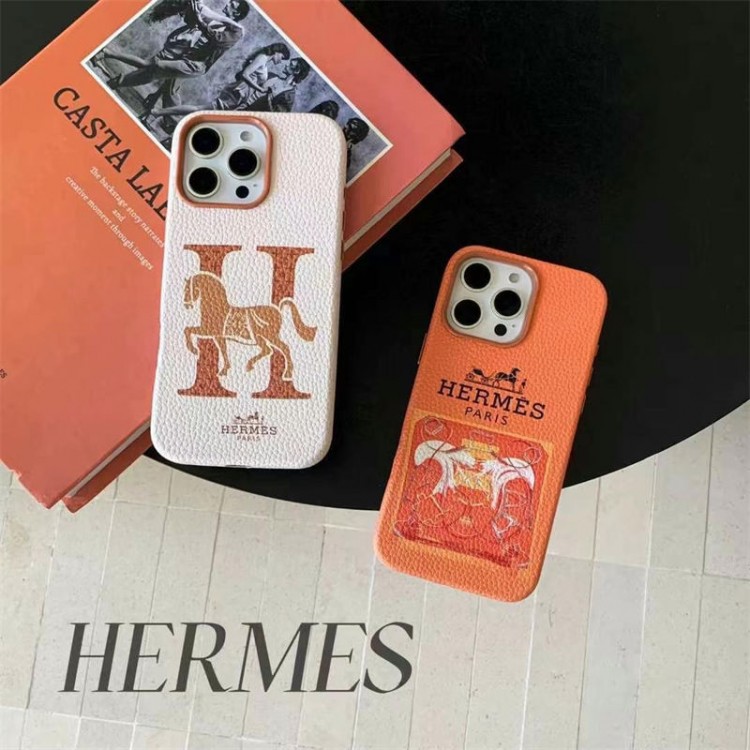 Hermes エルメスブランドiPhone16  plus 15 16pro maxケースメンズブランドアイフォン16 pro max 15plus 16プロマックスマホカバー男女兼用芸能人愛用するブランドアイフォン16  pro15 16 proケースカバー