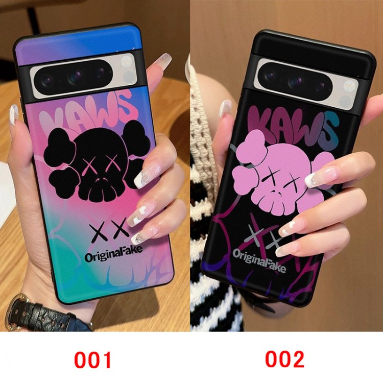 Kaws カウズグーグル ピクセル 7a 8a 8プロケースメンズレディースグーグル ピクセル8a 7a 6a 5/4aカバーGoogle Pixel 8 pro 8a愛用ブランドケースカバーブランド Google Pixel 8a 8 pro 7 6aカバー