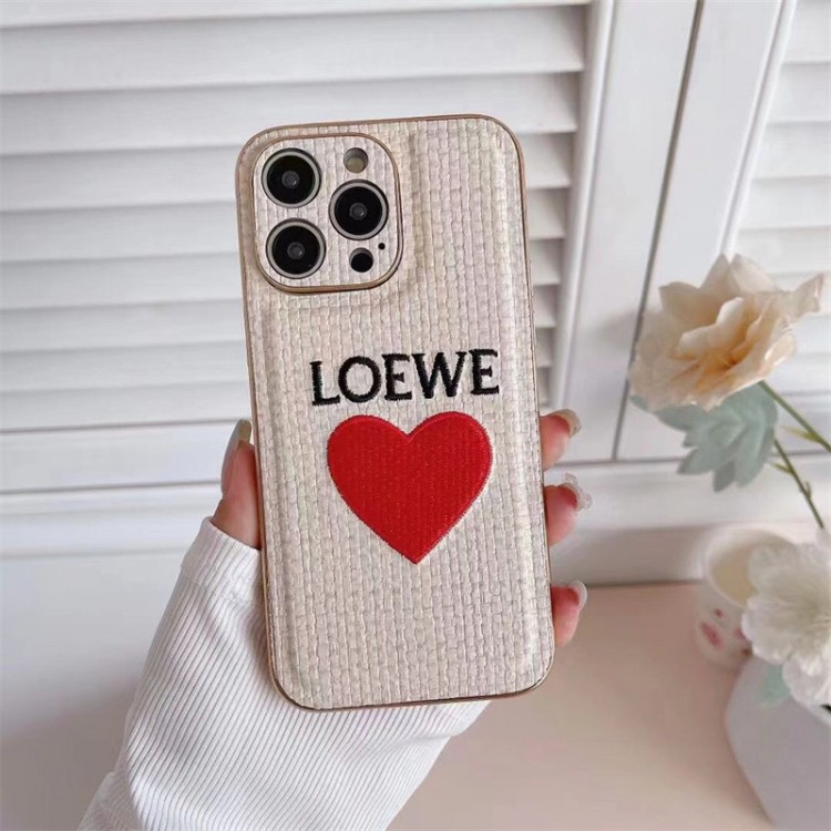 LOEWE ロエベブランドアップル15+ 16 14proケース激安パロディiPhone 16 15 plus 14 pro maxブランドスマホケースiPhone16  15pro max 14pro 13 12スマホカバー耐衝撃オシャレ