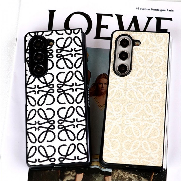 LOEWE ロエベブランドギャラクシー z flip6 fold6スマホカバースムーズハイブランドGalaxy z flip 5 4 3 6携帯ケースビジネス大人っぽい ギャラクシーz fold3/2 4 5 6ブランドスマホカバーブランド落下保護galaxy z flip3 4 5 6携帯カバーレディース