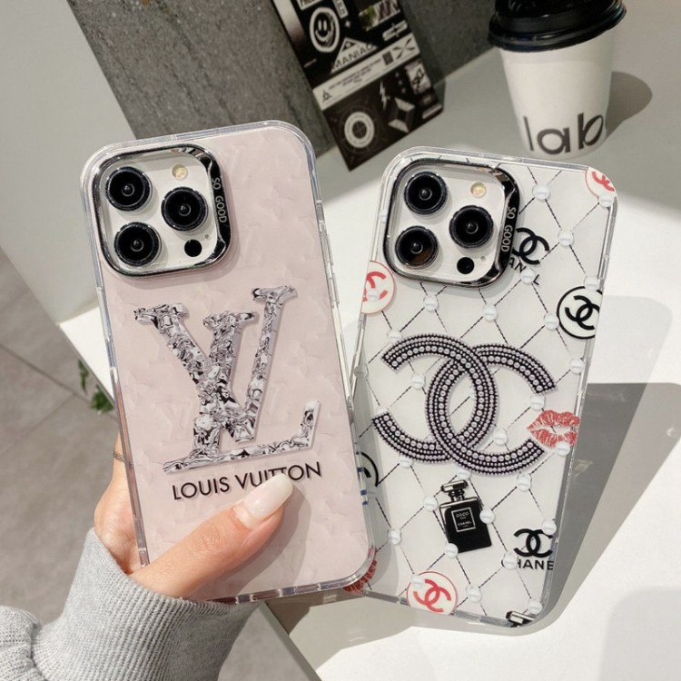 Lv ルイヴィトン シャネル Chanel iPhone16  15pro max 14pro 13 12スマホカバー耐衝撃オシャレ芸能人愛用するブランドアイフォン16 15 14 proケースカバーアップル16 15/14 pro max plusケース全機種対応パロディ