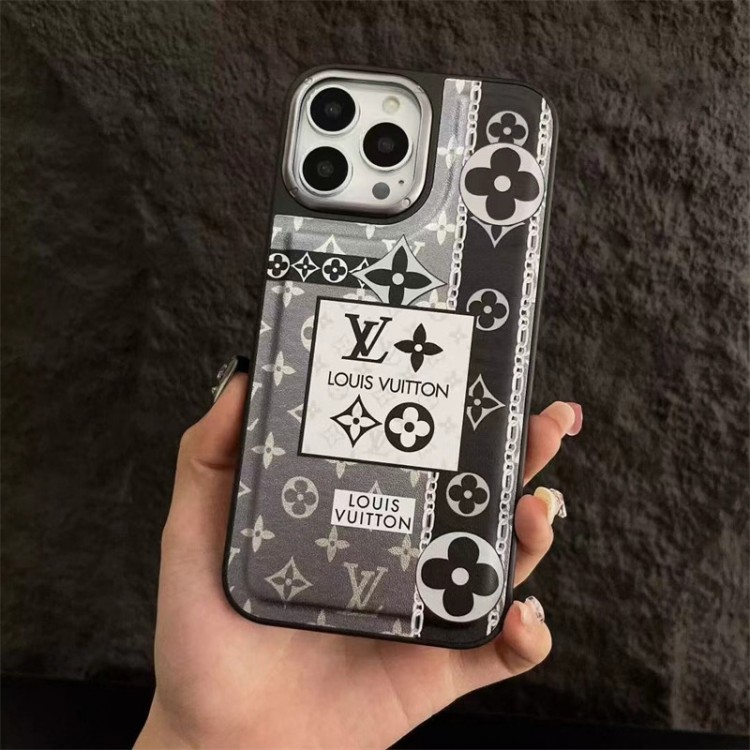 Lv ルイヴィトンブランドiPhone16 15 14pro maxケースメンズブランドアイフォン16 pro max 15plus 14プロマックスマホカバー男女兼用アップル16 15/14 pro max plusケース全機種対応パロディ