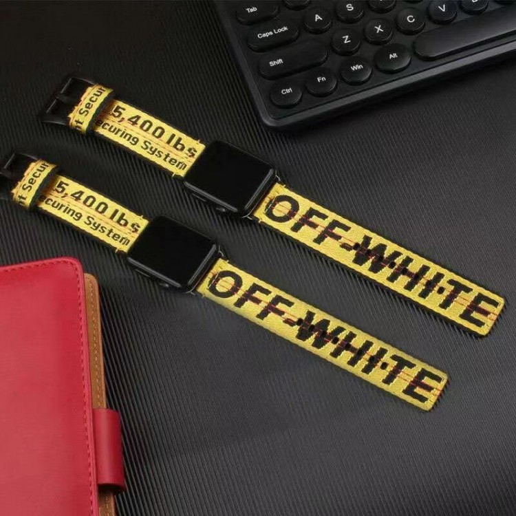 Off-White オフホワイトブランド Apple Watch 9 ultra バンド 華奢革 交換バンドブランドiwatch 7 8 9 バンド 丈夫ブランド apple watch ultra 2 49mmシリコンバンド 痛くないApple Watch 9 ultra/8/7/6ブランドベルト 流行り