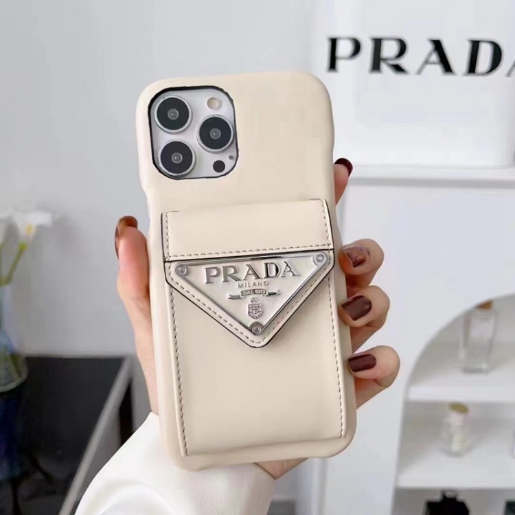 prada アイフォン14/14+/14proケース 純正レザー 耐衝撃 プラダ iPhone