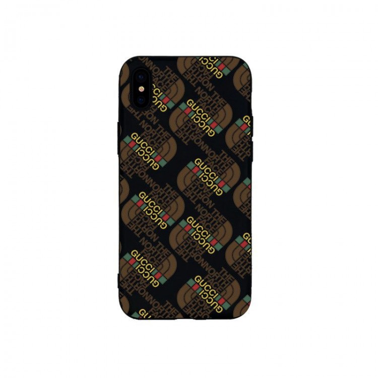 ザ・ノース・フェイス THE NORTH FACE グッチ Gucci iPhone 16 15 plus 14 pro maxブランドスマホケース芸能人愛用するブランドアイフォン16 15 14 proケースカバーアップル16 15/14 pro max plusケース全機種対応パロディ