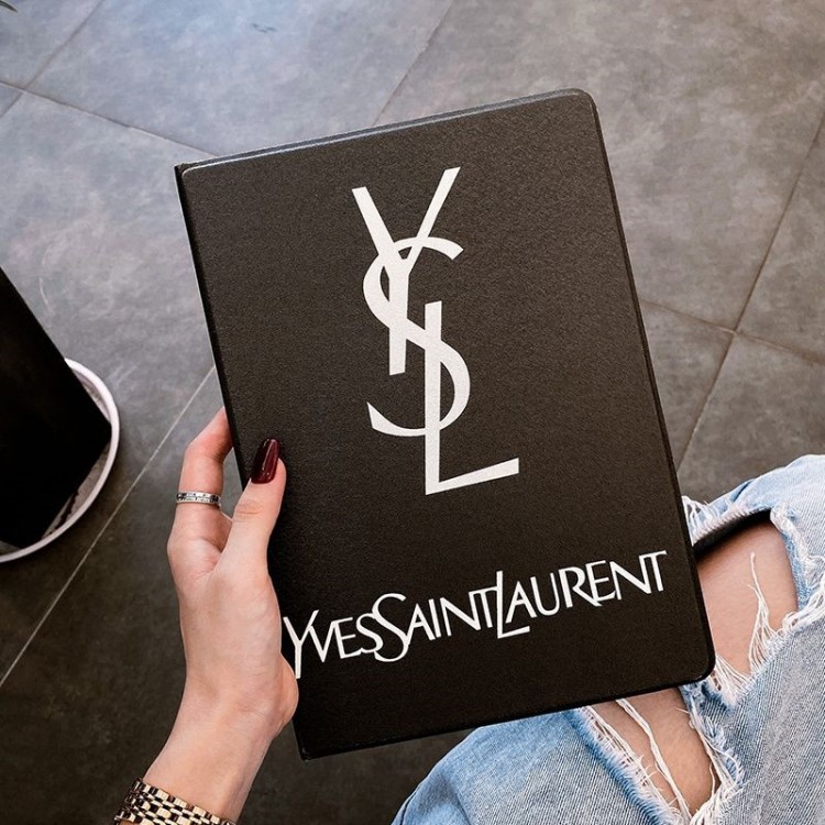 Ysl イブサンローランハイブランド iPad AIR 5 6 2023世代ケース手帳型 ケースカワイイ ブランド アイパッドmini6 7保護カバー スタンド全面保護 ブランド アイパッド ポロ12.9/11インチソフトケース 耐用性 オシャレハイブランド アイパッド10 2023ケース激安