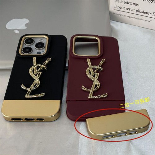 Ysl イブサンローランアイフォン16 pro max 15 14 16 plusハイブランドケースiPhone 16 15 plus 14 pro maxブランドスマホケースアップル16 15/14 pro max plusケース全機種対応パロディ