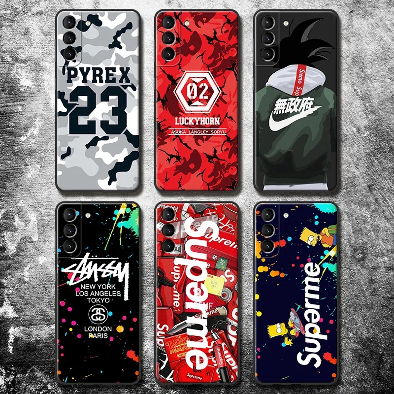 PYREX VISIONブランド迷彩iphone 12 mini/12 pro max/11 pro max/se2ケース Nike Supreme Stussy Aape 陰陽魚 カラー ソフトシリコン galaxy s21/s21+/s21 ultra/s20/s10ケース