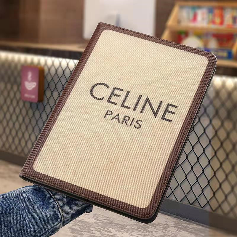 CELINE セリーヌハイブランド iPad AIR 5 6 2023世代ケース手帳型 ケースipad pro12.9インチカバーブランド男女愛用