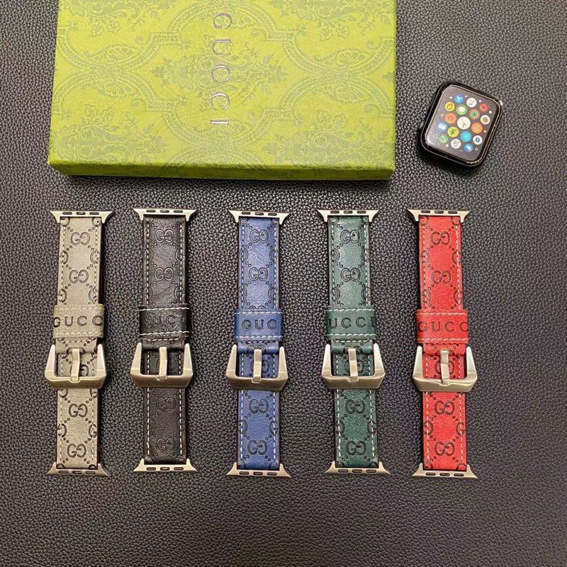 Gucci グッチブランド Apple Watch 9 ultra バンド 華奢革 交換バンド アップルウォッチ ultra 49mmブランド