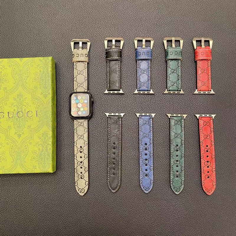 Gucci グッチブランド Apple Watch 9 ultra バンド 華奢革 交換バンド高級感