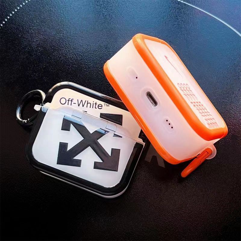 Off-White オフホワイトairpods pro max 4 3カバー 軽量 紛失防止ブランドairpods 3/プロ2カバー