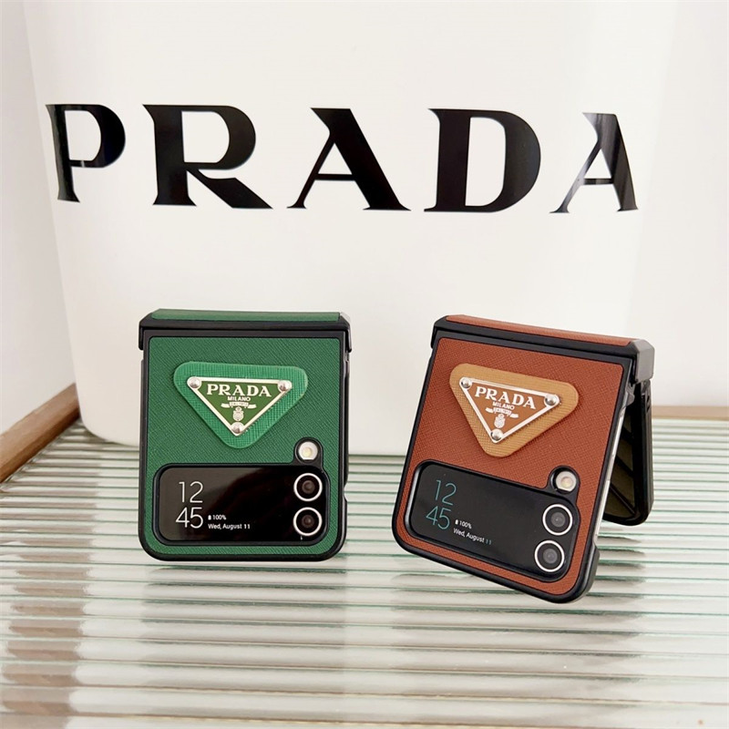 Prada プラダGalaxy Z Flip6 5 4 3ブランドケースメンズブランドギャラクシーz flip4 5 fold5 4 3スマホカバー