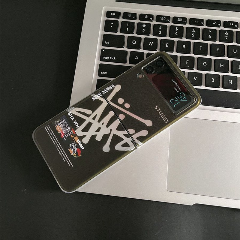 Stussy ステューシーブランドギャラクシーz flip6 4 5 fold6 5 4 3スマホカバースムーズ高級感galaxy z fold6 5 4 3ケース